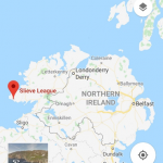 Google map view of Slieve League